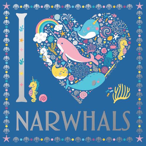 I Heart Narwhals (I Heart Pocket Colouring)