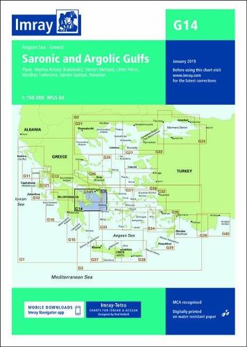Imray Chart G14: Saronic and Argolic Gulfs (G Charts)