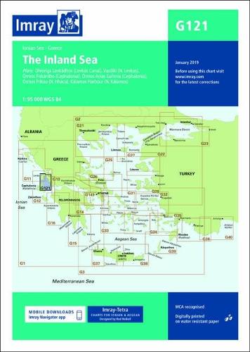 Imray Chart G121: South Ionian Islands Nisos Levkas to Nisos Zakinthos (G Charts)