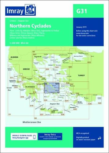 Imray Chart G31: Northern Cyclades (G Charts)
