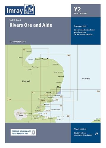 Imray Chart Y2: Rivers Ore and Alde (Y Series)