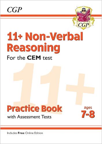 New 11+ CEM Non-Verbal Reasoning Practice Book & Assessment Tests - Ages 7-8 (with Online Edition) (CGP 11+ CEM)