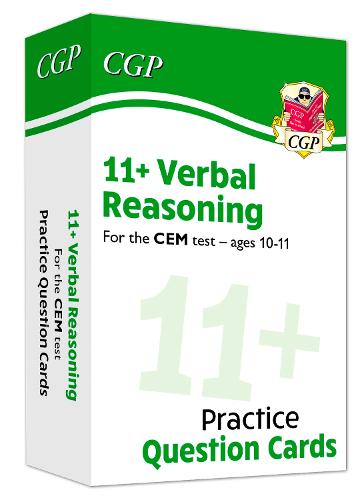 New 11+ CEM Verbal Reasoning Practice Question Cards - Ages 10-11 (CGP 11+ CEM)