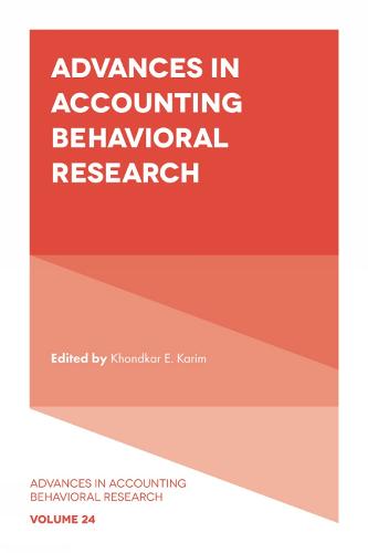 Advances in Accounting Behavioral Research: 24