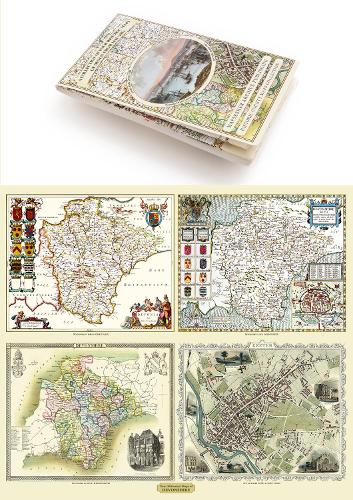 Collection of Four Historic Maps of Devon from 1611-1851 (Historic Counties Maps Collection)