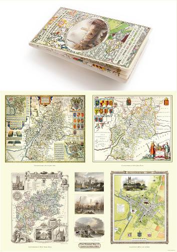 Collection of Four Historic Maps of Gloucestershire from 1611-1836 (Historic Counties Maps Collection)