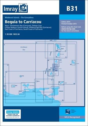 Imray Chart B31: Grenadines - Middle Sheet; Bequia to Carriacou (B Series)