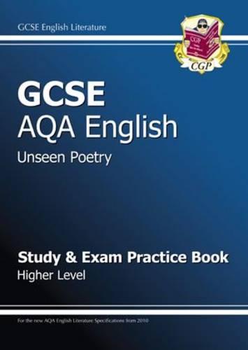 GCSE English AQA Unseen Poetry Study & Exam Practice Book Higher Level