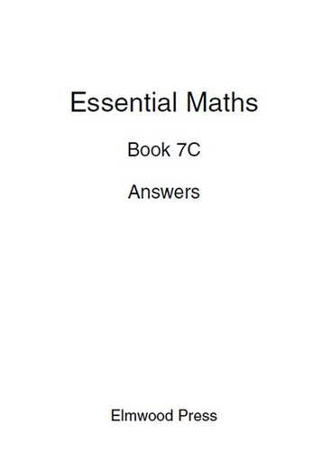Essential Maths: Answers Bk. 7C