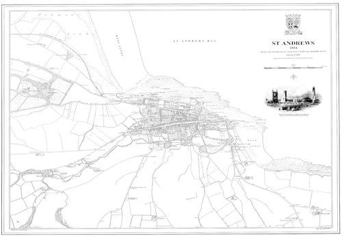 St Andrews 1854 Map (Heritage Cartography Victorian Town Map Series)