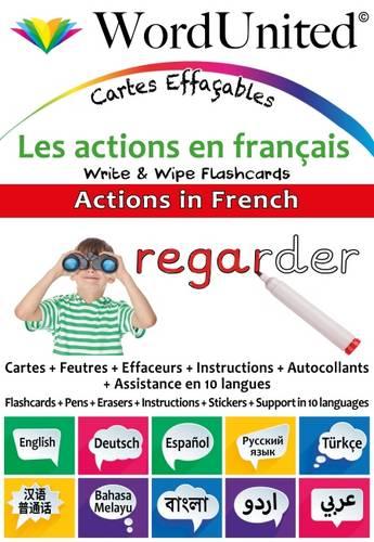 Actions in French: Write & Wipe Flashcards